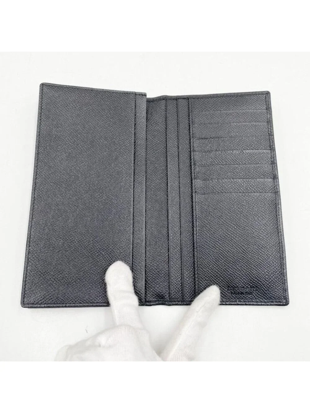 Bvlgari Wallet Black Leather Bifold